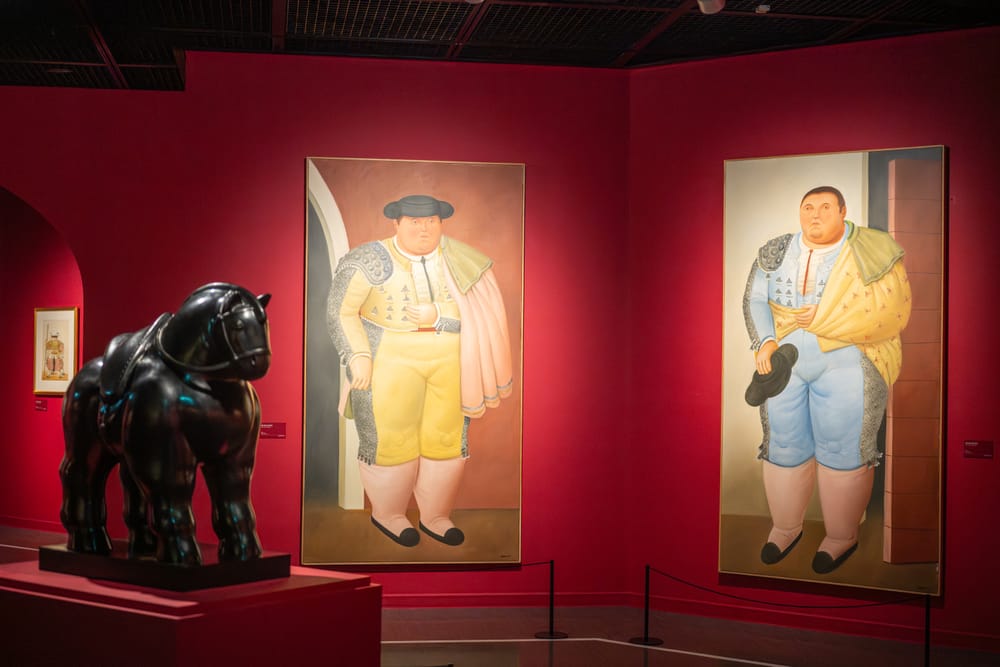 Gallery view from the Botero exhibition in Seoul