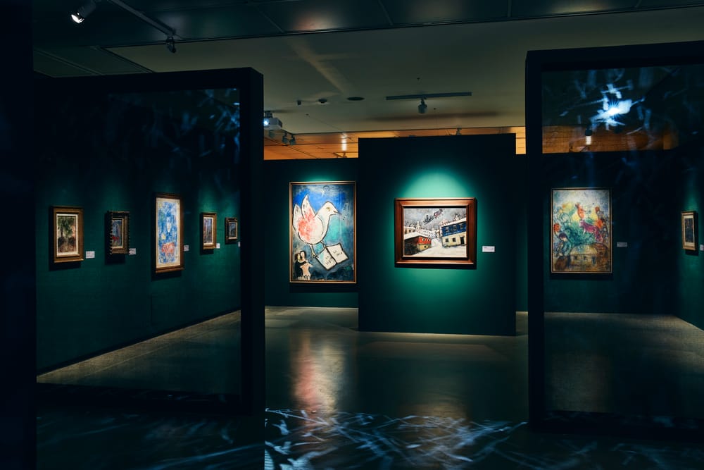 Installation view of Marc Chagall: Beyond Time at Seoul Arts Center